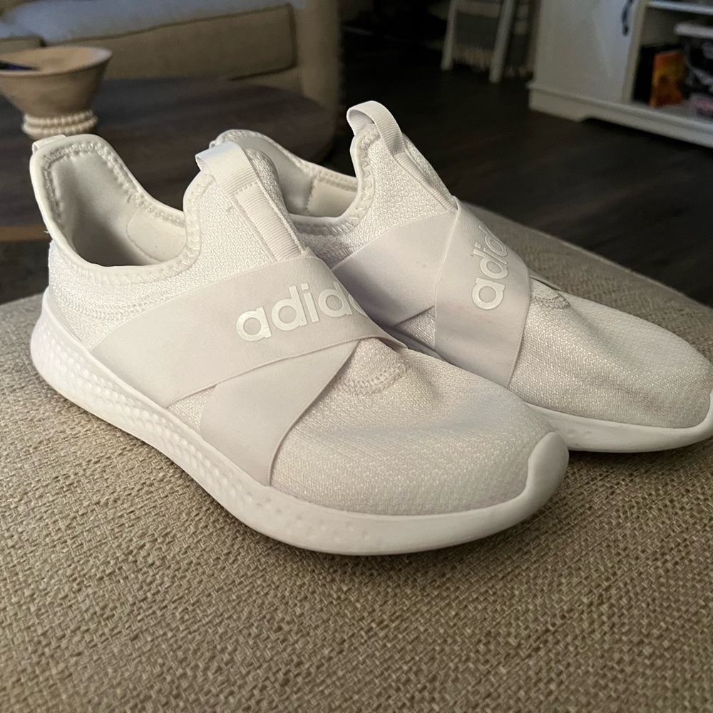 White Adidas sneakers